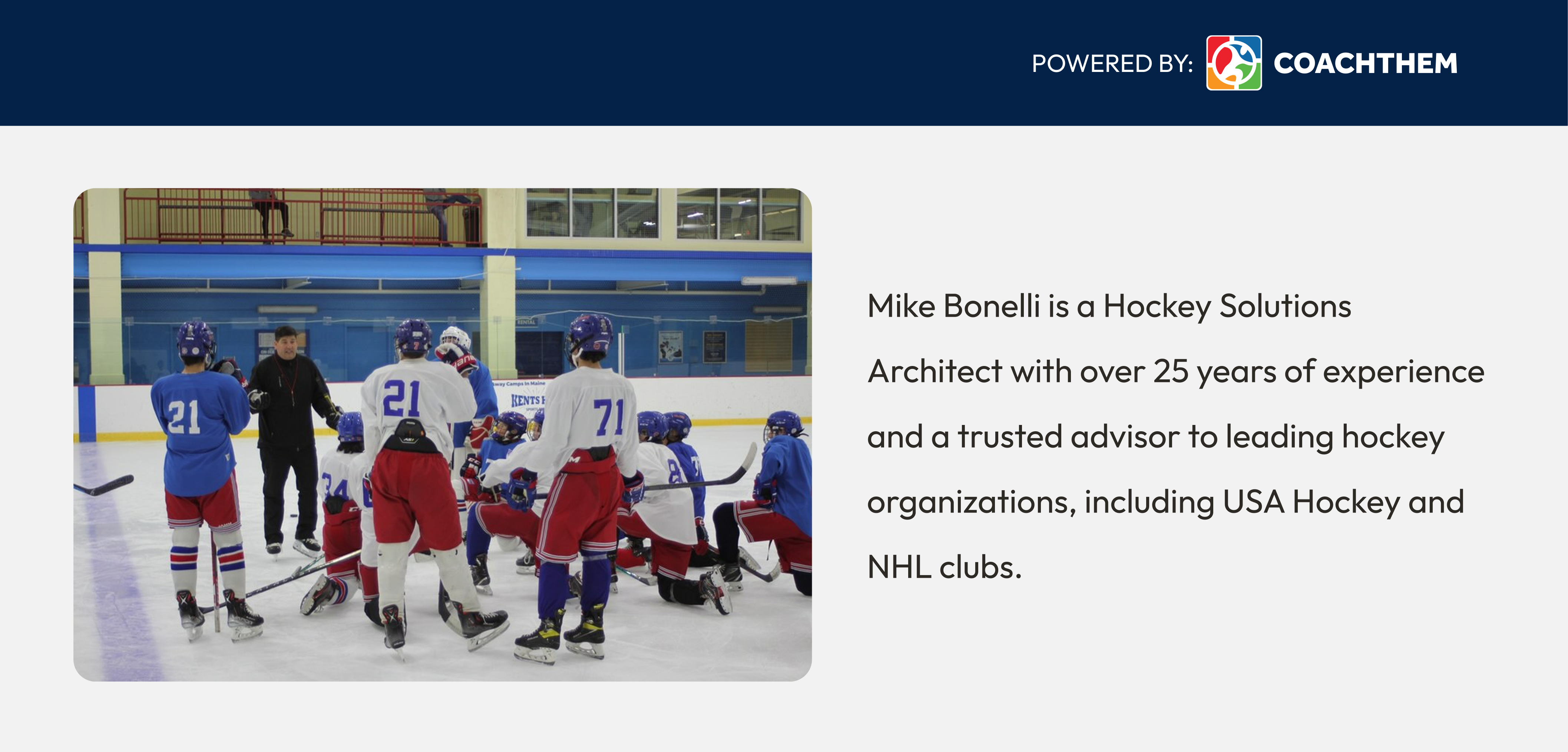 Mike Bonelli, hockey coach, USA Hockey, NHL