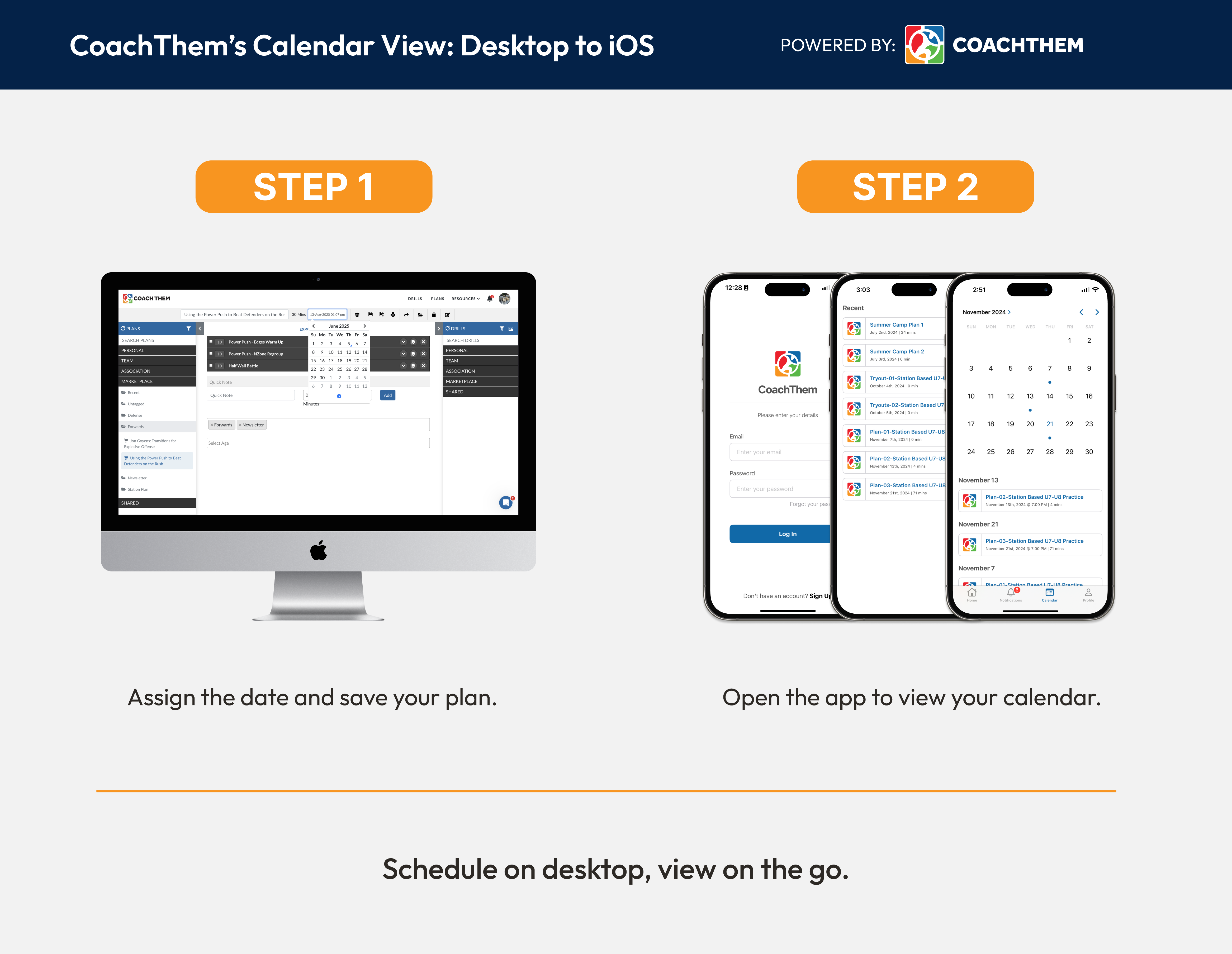 practice scheduling, training calendar, season planning, summer training, coach organization