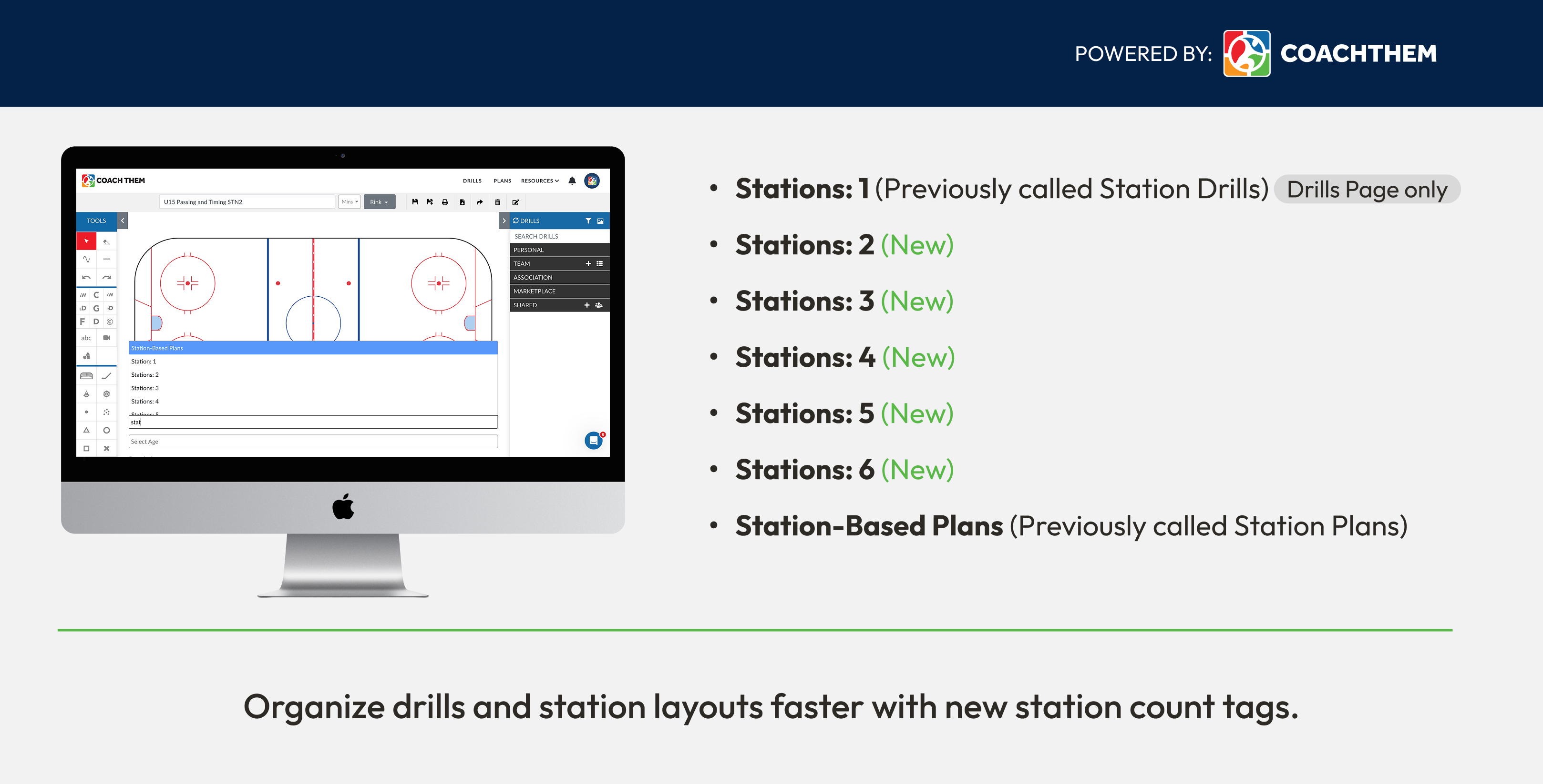 Stations: 1 (Previously called Station Drills) (Drills Page only) Stations: 2 (New) Stations: 3 (New) Stations: 4 (New) Stations: 5 (New) Stations: 6 (New) Station-Based Plans (Previously called Station Plans)