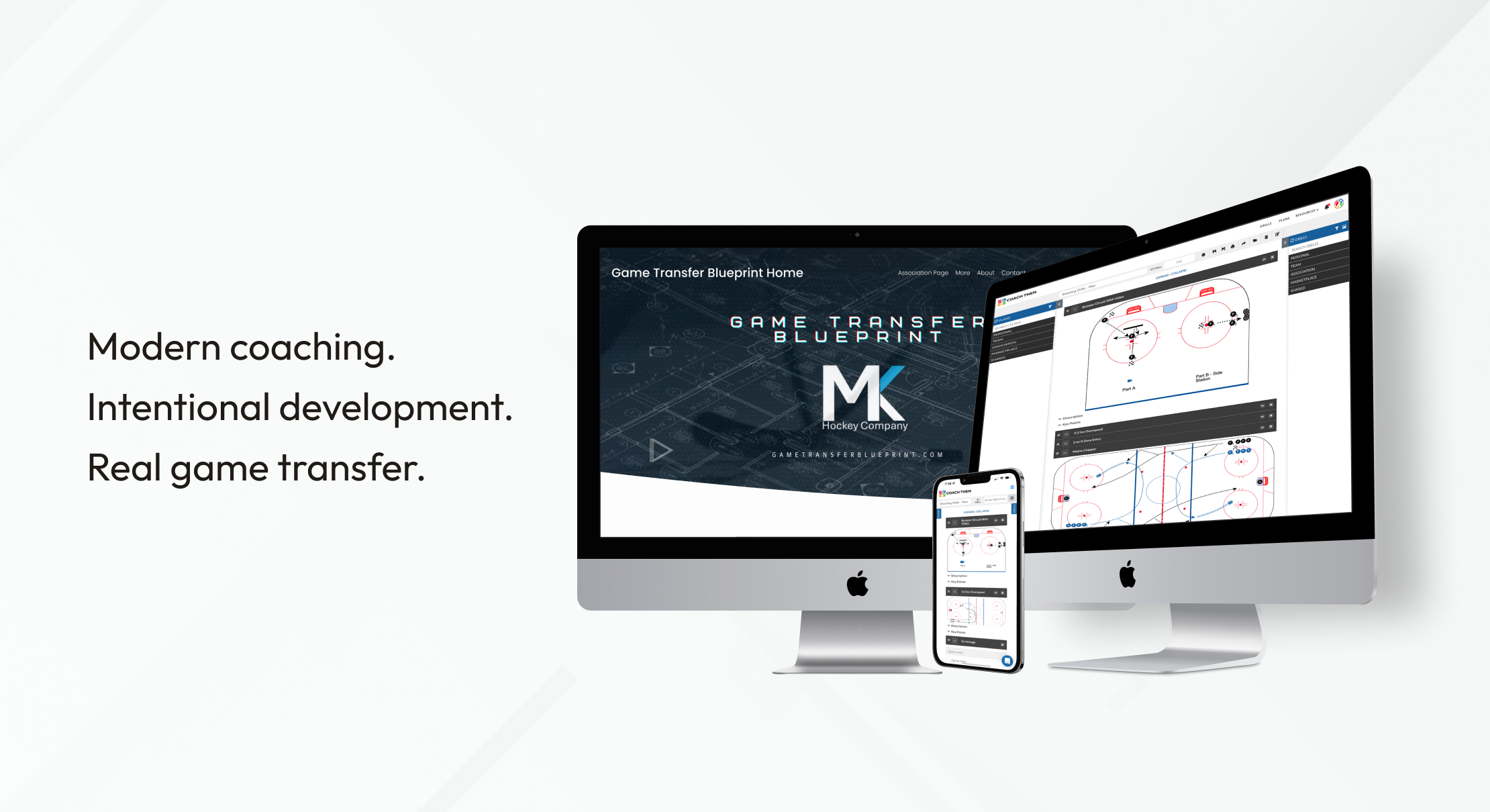 game transfer blueprint, coachthem, partnership, modern coaching, ice hockey drills, practice plans