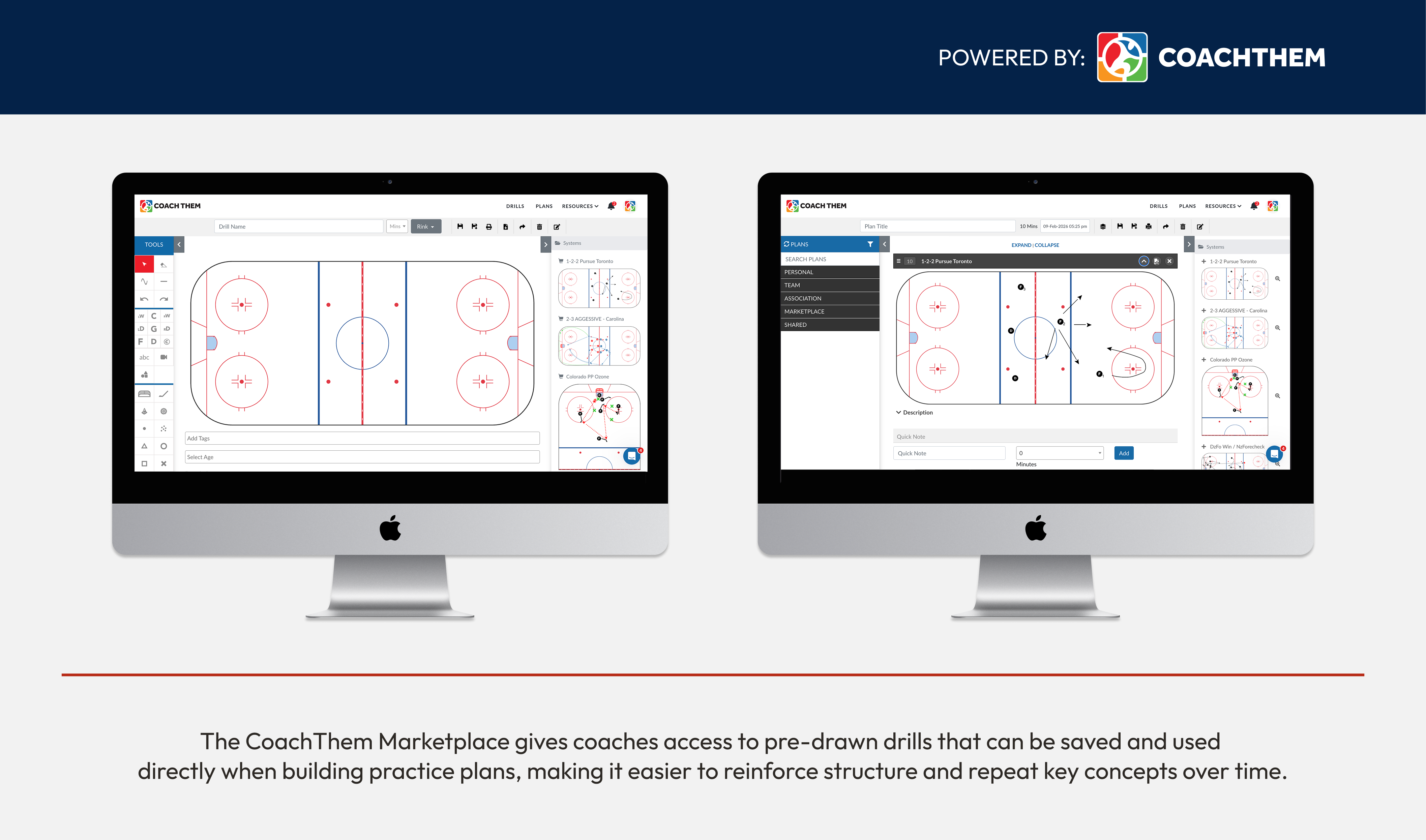CoachThem, free drills, hockey drills with video